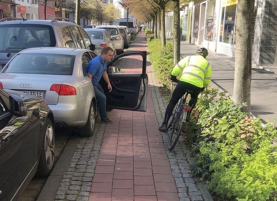 Dooring-Unfall Dooring-Unfall