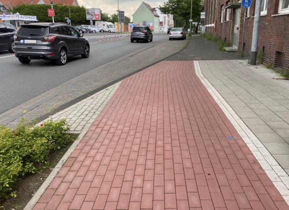 Stückwerk im Radwegebau - Heessener Straße in Hamm